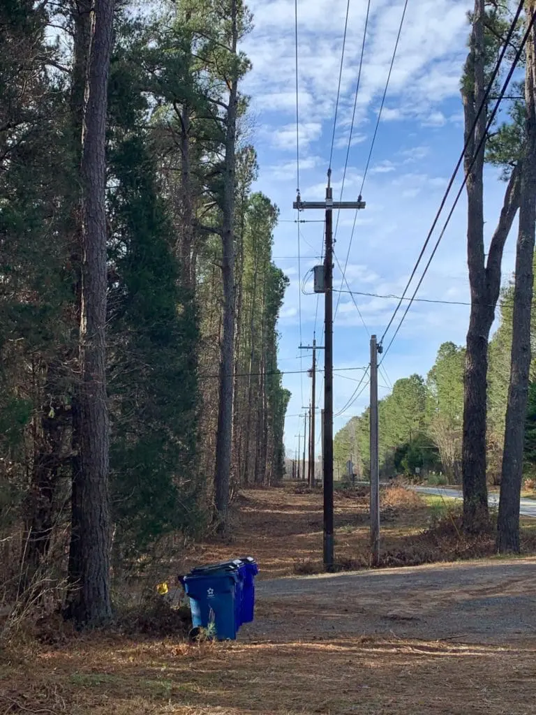 Properly maintained right-of-way