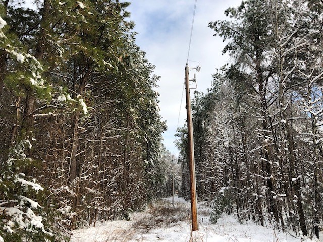 New pole after winter storm.