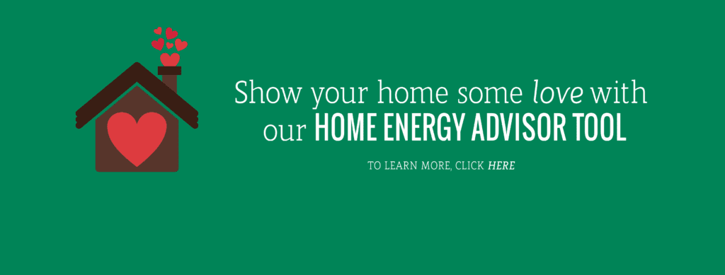 Show your home some love with our home energy advisor tool. To learn more, click here.