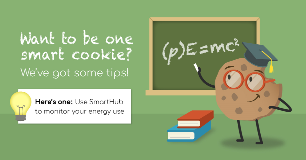 Want to be one smart cookie? We've got some tips! Here's one: Use SmartHub to monitor your energy use.