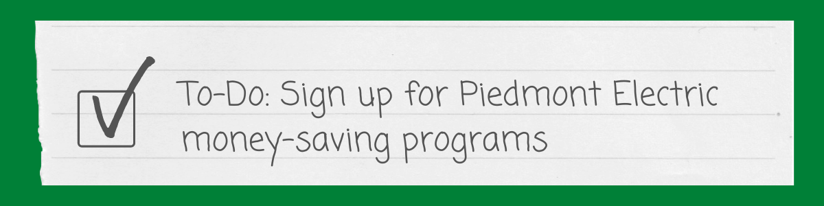 sign up for our money saving programs