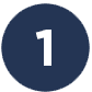 Blue number icon 1