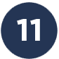 Blue number icon 11