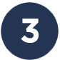 Blue number icon 3