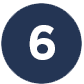Blue number icon 6