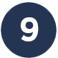 Blue number icon 9