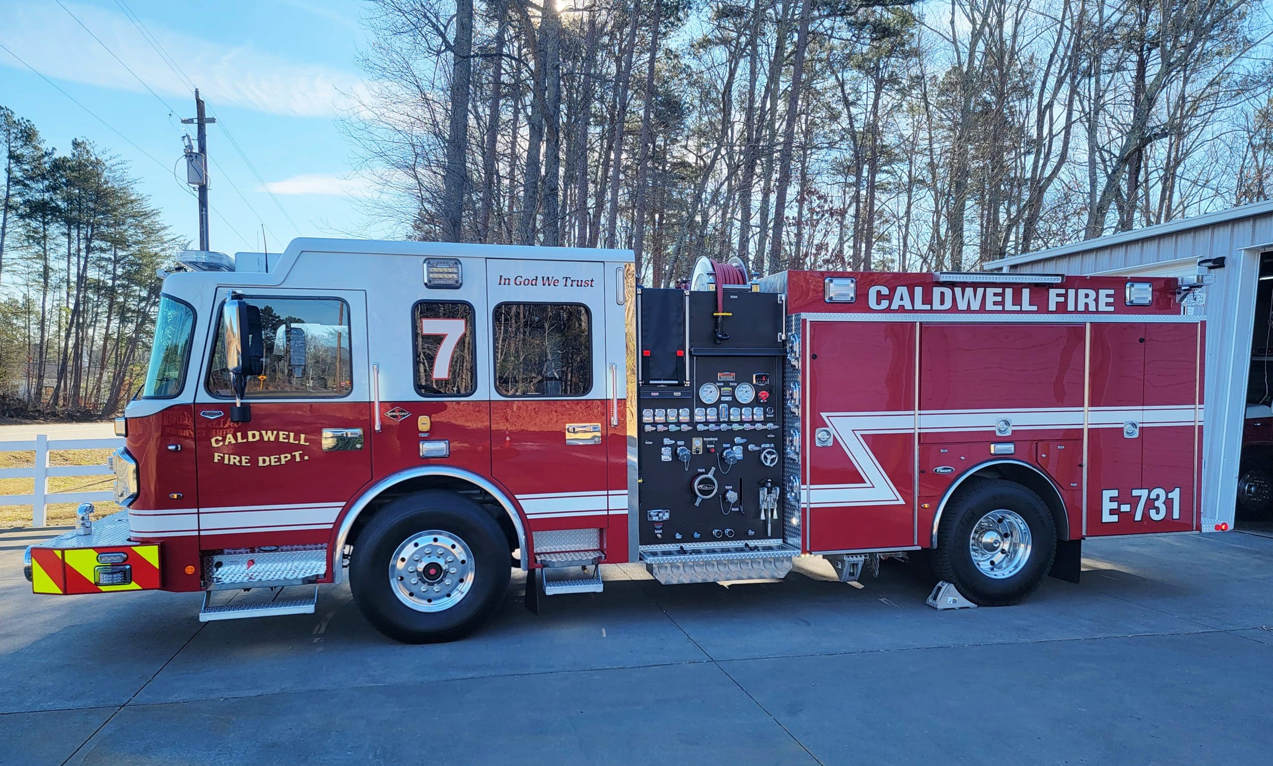Caldwell Fire Department's new truck